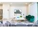 Inviting living room with stylish decor, comfortable seating, and a large screen television at 2439 Dubai St, Kissimmee, FL 34747