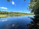 Scenic view of a tranquil lake surrounded by trees and natural vegetation at 267 Osprey Hammock Trl, Sanford, FL 32771