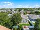 Aerial view showcases the home's layout, backyard, and location within a residential neighborhood at 2729 Stanwood Dr, Kissimmee, FL 34743