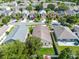 Aerial view showcases the home's layout, backyard, and location within a residential neighborhood at 2729 Stanwood Dr, Kissimmee, FL 34743