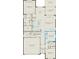 Detailed floor plan showcases the layout of the first floor of the home at 3373 Orange Rose Loop, Apopka, FL 32712