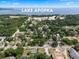 Picturesque aerial view showcases community near Lake Apopka at 500 W Oakland Ave, Oakland, FL 34760