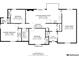 Detailed floor plan with dimensions outlining the layout of bedrooms, kitchen, living room, and storage areas at 765 Coach Light Dr, Casselberry, FL 32730
