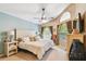 Bright bedroom with ceiling fan and natural light at 848 Magnolia Creek Cir, Orlando, FL 32828