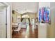 Spacious open-concept living room with hardwood floors and a bright, airy feel at 848 Magnolia Creek Cir, Orlando, FL 32828