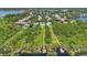 Expansive aerial shot showcasing waterfront homes with private docks and lush green landscapes at 9259 Tibet Pointe Cir, Windermere, FL 34786