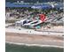 Stunning aerial view showcasing a beachfront condo, pool, and the beautiful Atlantic Ocean at 935 S Atlantic Ave # 244, Daytona Beach, FL 32118