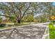Shaded neighborhood street lined with mature trees and manicured landscaping, creating a serene environment at 9455 Belmont Ter, Oviedo, FL 32765