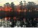 Scenic waterfront sunset view with tree silhouettes reflected in the still water at 1425 Riviera Dr, Kissimmee, FL 34744