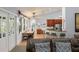 Bright eat-in kitchen featuring ample counter space, tile floors and stainless steel appliances at 17523 Doris St, Montverde, FL 34756
