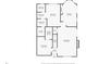 Detailed first floor plan showing layout of kitchen, bedrooms, bathrooms, and living room at 202 Ferryboat Ct, Orlando, FL 32828