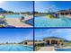 Community pool featuring splash pad, slide, and ample seating at 2305 Rio Grande Forest Ln, Kissimmee, FL 34759