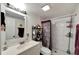Functional bathroom with vanity, toilet, and shower stall at 2826 Ne 7Th St, Ocala, FL 34470