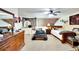 A comfortable and spacious bedroom with slanted ceilings and two beds at 2826 Ne 7Th St, Ocala, FL 34470
