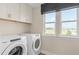 Laundry room with new white appliances and natural light at 4116 Winding Pines Dr, Apopka, FL 32712