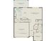 Detailed floor plan showing the layout of the home, including the kitchen and bedrooms and 2-car garage at 4120 Winding Pines Dr, Apopka, FL 32712
