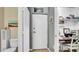 Cozy half bath adjacent to an office nook area, conveniently located with neutral colors and modern decor at 6462 S Goldenrod Rd # 31B, Orlando, FL 32822