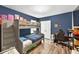 Bedroom showcasing a bunk bed, desk and a closet at 826 Sheen Cir Cir, Haines City, FL 33844