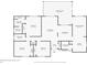 First floor plan of a home includes three bedrooms, three bathrooms, living spaces, laundry room, and screened patio at 885 Little Bend Rd, Altamonte Springs, FL 32714