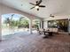 Open concept screened patio offers plenty of space for entertaining and relaxation at 1417 Terralago Pl, Oviedo, FL 32765
