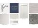 Selection of finishes, including faucet, cabinets, countertops, flooring, backsplash and paint color at 14942 Harvest St, Orlando, FL 32824