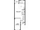 First floor floorplan featuring kitchen, great room, garage, foyer and lanai at 14942 Harvest St, Orlando, FL 32824