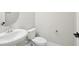 Bright half bathroom with stylish vanity and fixtures at 16454 Silver Brook Way, Winter Garden, FL 34787