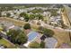 This aerial view showcases the layout of the community and proximity to the highway at 339 Holborn Loop, Davenport, FL 33897