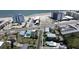 Excellent aerial view showcasing the home's proximity to the beach, nearby shops, and the surrounding neighborhood at 488 Golf Blvd, Daytona Beach, FL 32118