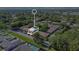Aerial view showcasing the property among lush trees and a nearby pool at 4952 Tangerine Ave # 4952, Winter Park, FL 32792