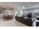 Spacious living room featuring elegant dining area, with ample natural light and contemporary design at 9780 Cypress Pine St, Orlando, FL 32827