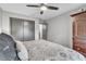 Bedroom featuring a bed, a ceiling fan, and plenty of storage space at 1745 Seneca Blvd, Winter Springs, FL 32708