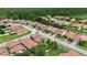 Wide aerial shot of a residential community, surrounded by green spaces and tidy landscaping at 2325 Bella Luna Cir, Lakeland, FL 33810