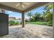 Spacious patio area perfect for outdoor entertaining with lush green backyard at 2325 Bella Luna Cir, Lakeland, FL 33810