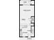Detailed first-floor floorplan showcasing the kitchen, great room, dining area, and porch at 3056 Skyline Loop, Kissimmee, FL 34758