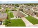 Aerial view of a home with a large backyard and white fence at 391 Begonia Ct, Kissimmee, FL 34759