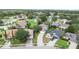 Aerial view of the property situated in a mature and quiet residential neighborhood at 4756 Fiske Cir, Orlando, FL 32826