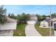 Aerial view of a two-story home with an attached two-car garage at 4756 Fiske Cir, Orlando, FL 32826
