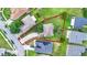Aerial view of property lines showing property in a quiet residential neighborhood at 4756 Fiske Cir, Orlando, FL 32826