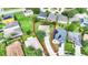 Aerial view of property lines showing property in a residential neighborhood at 4756 Fiske Cir, Orlando, FL 32826