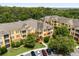 Aerial view of multi-Gathering complex with parking at 6335 Contessa Dr # 208, Orlando, FL 32829