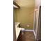 Bathroom features a toilet, vanity and walk-in shower at 1252 Lake Willisara Cir # Ge, Orlando, FL 32806
