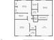 Second floor plan details the layout of bedrooms, bathrooms, and closet spaces with clear dimensions at 1420 Palmer Ave, Winter Park, FL 32789
