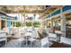 Inviting outdoor dining area with ample seating, offering a relaxing and pleasant experience at 14501 Grove Resort Ave # 2451, Winter Garden, FL 34787