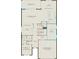 Detailed first floor floor plan showcasing gathering room, kitchen, flex room, and two car garage at 15053 Willow Ridge Dr, Montverde, FL 34756