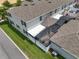 Bird's eye view of the house with a screened-in patio, showcasing the property's layout and outdoor features at 15096 Chapter Way, Winter Garden, FL 34787