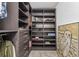 Organized walk-in closet featuring custom shelving and storage solutions at 15096 Chapter Way, Winter Garden, FL 34787