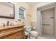 Bathroom with a marble vanity, tiled shower, and modern fixtures at 2518 Fort Lane Rd, Geneva, FL 32732