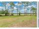 Spacious backyard featuring mature trees and view of the lake, creating a private oasis at 2772 Pelham Cir, Deltona, FL 32738