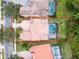 Aerial view of house with pool and lawn at 2828 Northampton Ave, Orlando, FL 32828
